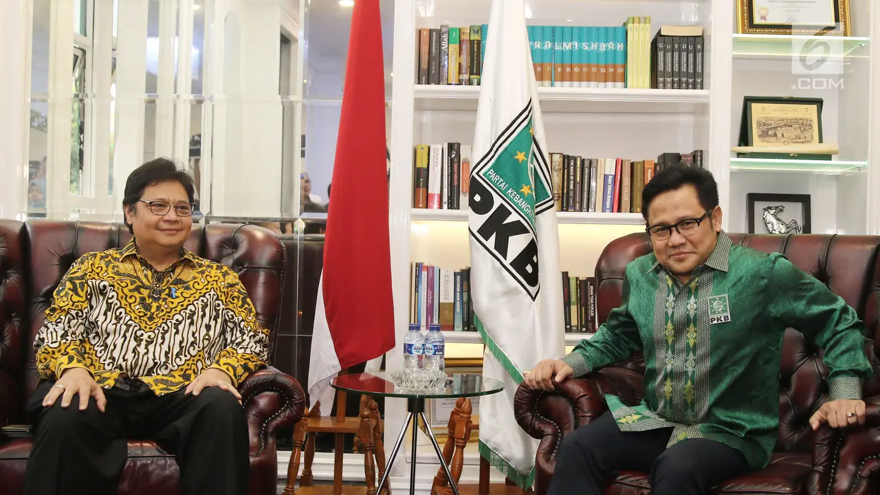 Kehangatan Airlangga dan Cak Imin Saat Bahas Koalisi Pendukung Jokowi