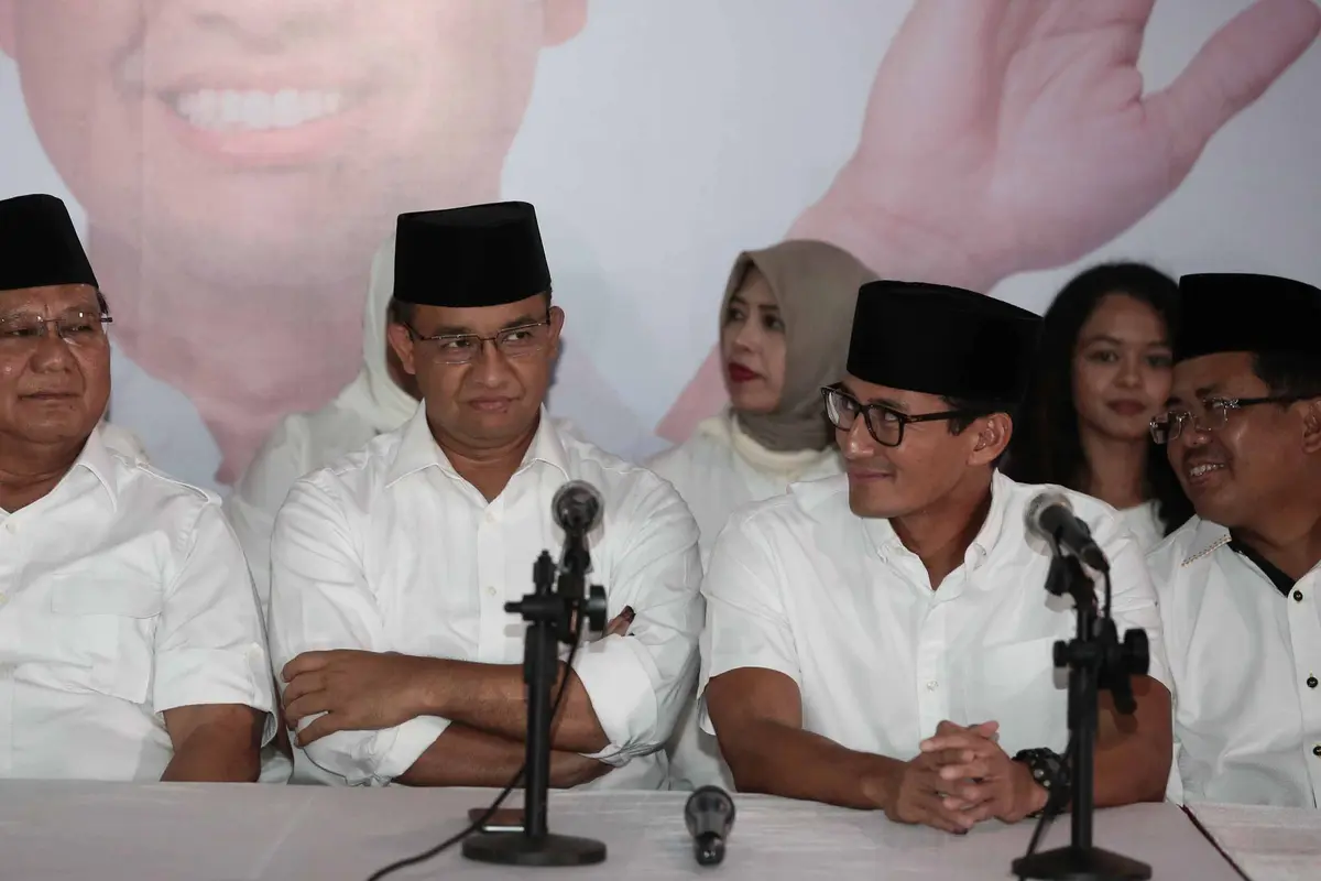 Anies - Sandi Unggul Sementara, Prabowo Sampaikan Terima Kasih ke Rakyat Jakarta
