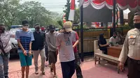 Polres Jakbar menangkap kelompok begal Make Muke. (Liputan6.com/Ady Anugrahadi)