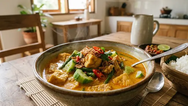 Resep Lodeh Timun Tahu, Menu Rumahan Gurih dengan Kuah Santan Pedas