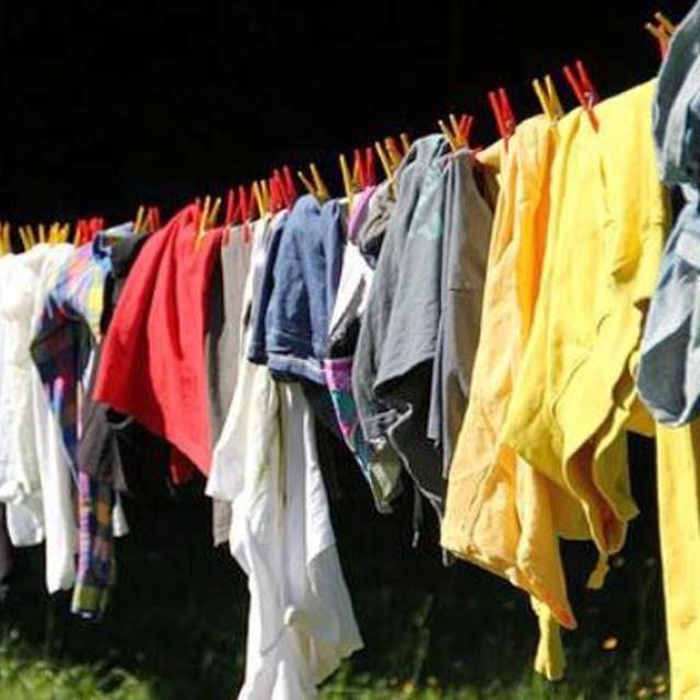 These your clothes. Comparisons of Dirty and Washed clothes photo.
