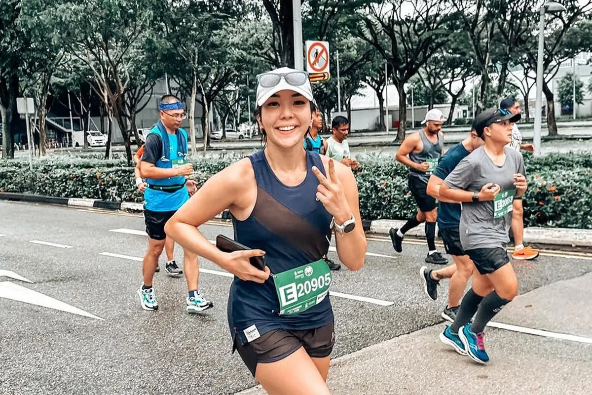 Gisella Anastasia lakoni half marathon di Singapura (Instagram/gisel_la)