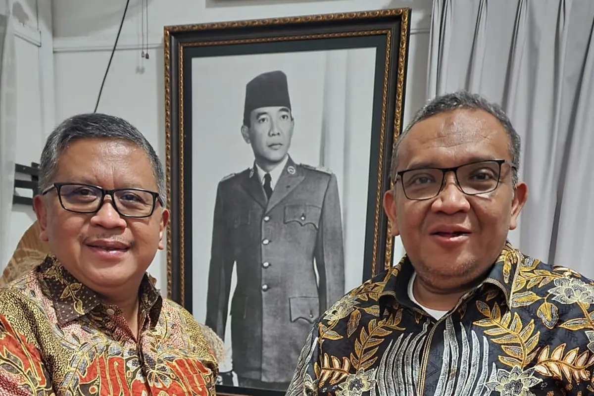 Sekjen PDIP Hasto Kristiyanto dan Sekjen Partai Bulan Bintang Afriansyah Noor, melakukan pertemuan tertutup di sekitar kawasan Menteng, Jakarta Pusat pada Rabu (25/1/2023) malam.