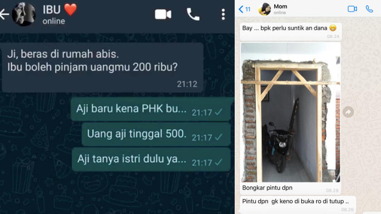 6 Chat Ibu dan Anak Perkara Uang Ini Bikin Haru