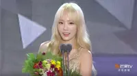 Dalam Seoul International Drama Awards, Taeyeon Girls Generation berhasil membawa pulang piala.