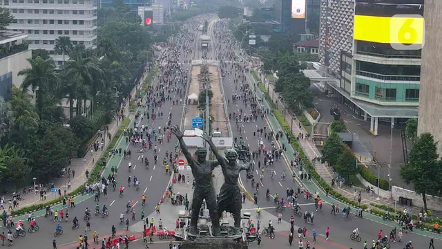 Car Free Day Jakarta Diberlakukan Kembali, Warga Membeludak