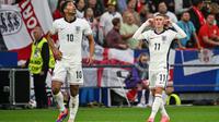 Dua bintang Timnas Inggris: Jude Bellingham dan Phil Foden di Euro 2024. (Alberto PIZZOLI / AFP)