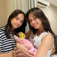 Perjuangan Nola B3 melahirkan anak keempat di usia 43 tahun. (Sumber: Instagram/thebaldys)