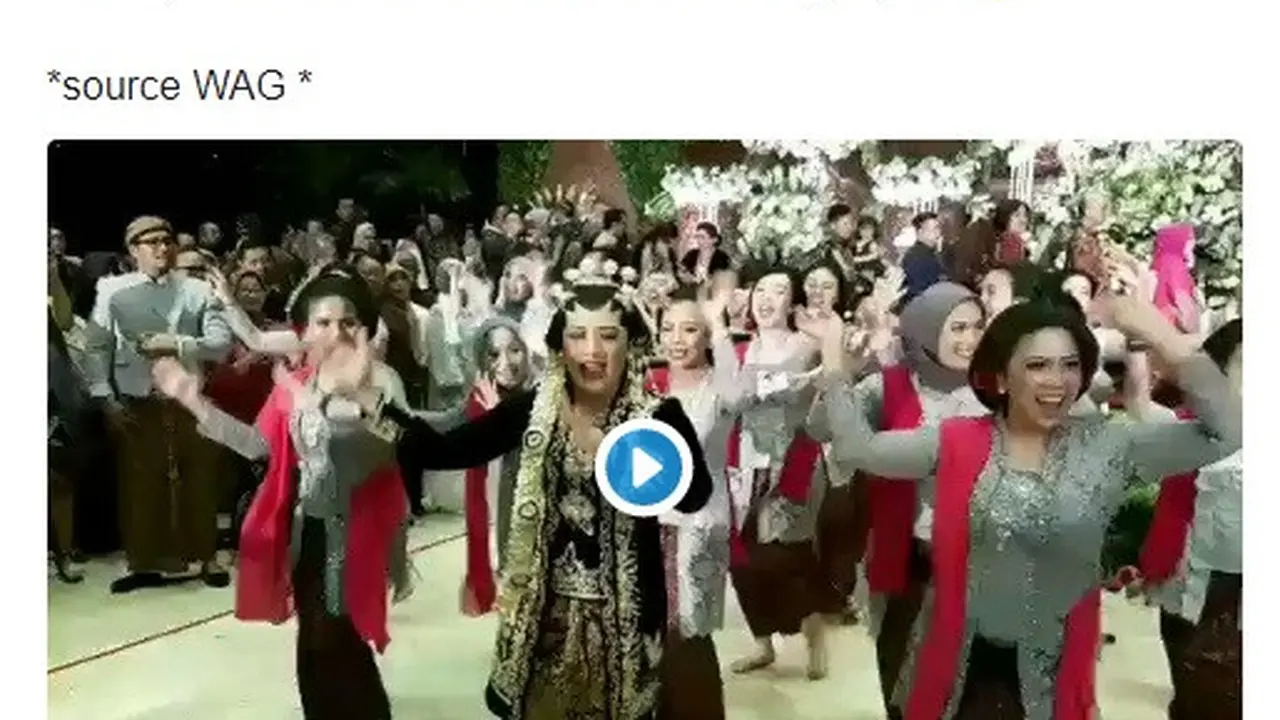 pengantin zumba jadi viral