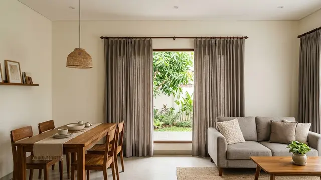 Perpaduan Warna Gorden dan Tembok yang Serasi dan Elegan