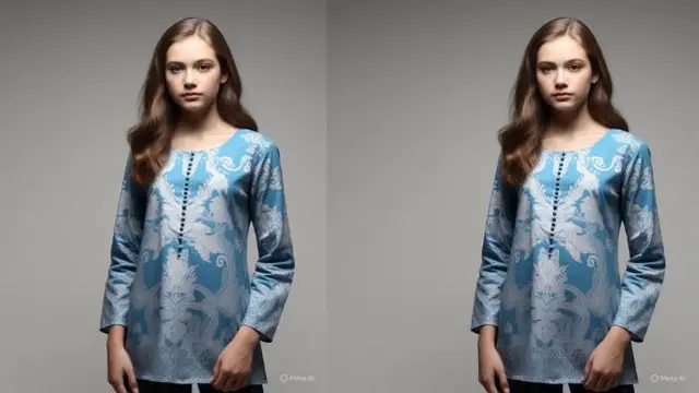 Model Tunik Batik Terbaru untuk Remaja agar Tidak Terlihat Tua (Sumber Meta AI