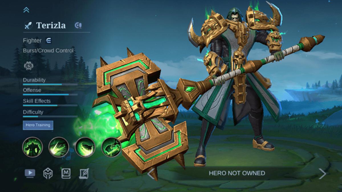 7 Hero Counter Terizla dan Item Terbaik untuk Mengalahkan Fighter Terkuat