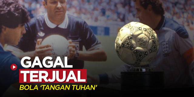 VIDEO: Bola dari Gol Tangan Tuhan Diego Maradona Gagal Terjual