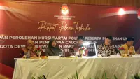 Rapat Pleno perolehan kursi partai politik terpilih dalam Pileg 2024 DPRD Kota Sukabumi (Liputan6.com/Istimewa).