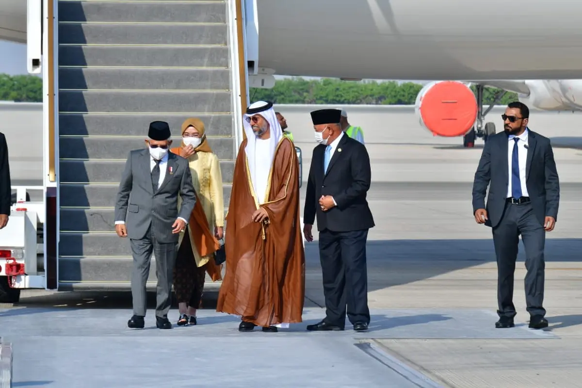 Wakil Presiden Ma'ruf Amin tiba di Abu Dhabi, Persatuan Emirat Arab (PEA), Selasa (1/11/2022).