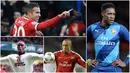 Berikut ini lima pemain yang pernah membela Manchester United dan Arsenal, Diantaranya, Robin van Persie, Danny Welbeck dan Andy Cole. (Foto-foto AFP).