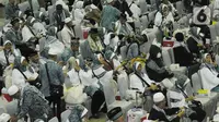 Kementerian Agama (Kemenag) melaporkan sebanyak 6.592 jemaah haji Indonesia akan kembali ke tanah air. Mereka terdiri dari 14 kelompok terbang (kloter). (merdeka.com/imam buhori)
