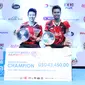 Ganda campuran Indonesia Tontowi Ahmad/Liliyana Natsir merebut gelar juara Malaysia Open Super Series Premier 2016. (Liputan6.com/Humas PP PBSI)