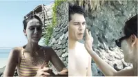 Wajahnya Sempat Viral, Ini 6 Potret Luna Maya saat Dipakaikan Sunblock di Pantai