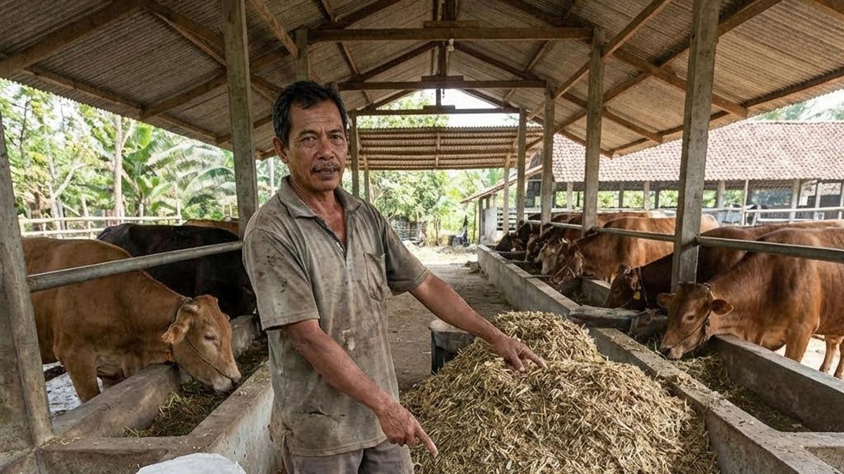 Cara Membuat Pakan Sapi Fermentasi untuk Tingkatkan Produktivitas Ternak, Mudah dan Efektif
