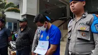 Polresta Bogor menangkap Pelaku Pencurian Uang dengan Modus Ganjal ATM di Bogor. (Dok. Liputan6.com/Achmad Sudarno)
