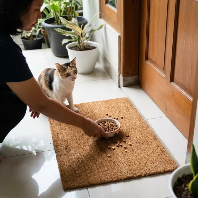 Cara Agar Keset Tidak Dikencingi Kucing