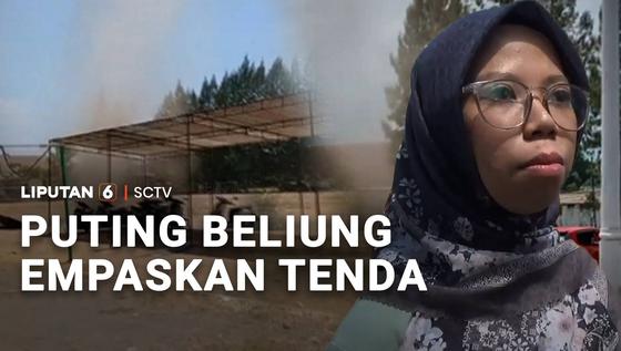 Puting Beliung Empaskan Tenda