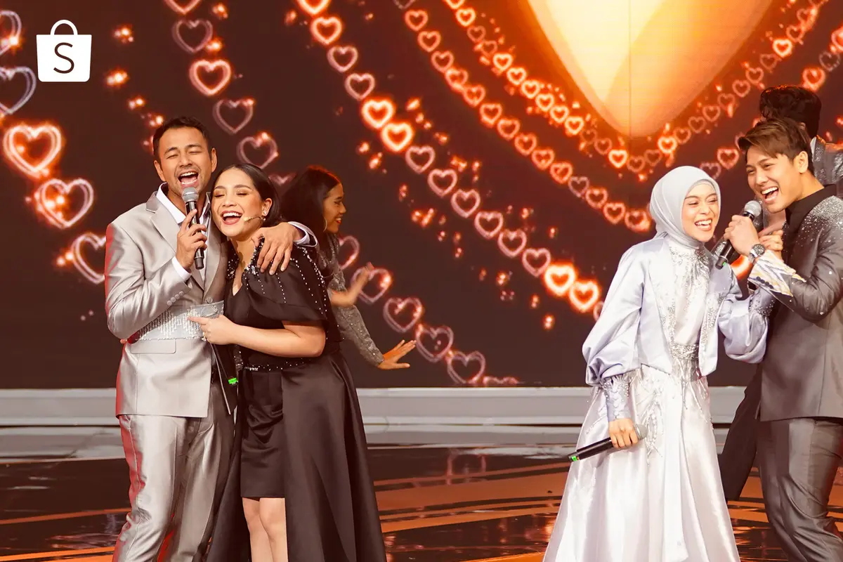 So Sweet, Deretan Artis Tanah Air Bikin Panggung TV Show Shopee 9.9 Super Shopping Day Makin Romantis