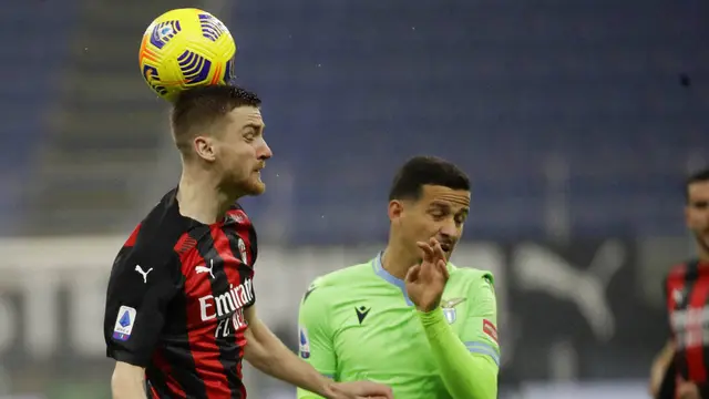 Foto Liga Italia: Bungkam Lazio, AC Milan Tak Terbendung di Serie A
