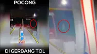 Viral Penampakan Pocong Lompat-Lompat Terekam CCTV Gerbang Tol, Ada Kisah di Baliknya (sumber: TikTok/ewinghd)