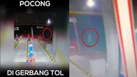 Viral Penampakan Pocong Lompat-Lompat Terekam CCTV Gerbang Tol, Bikin Merinding