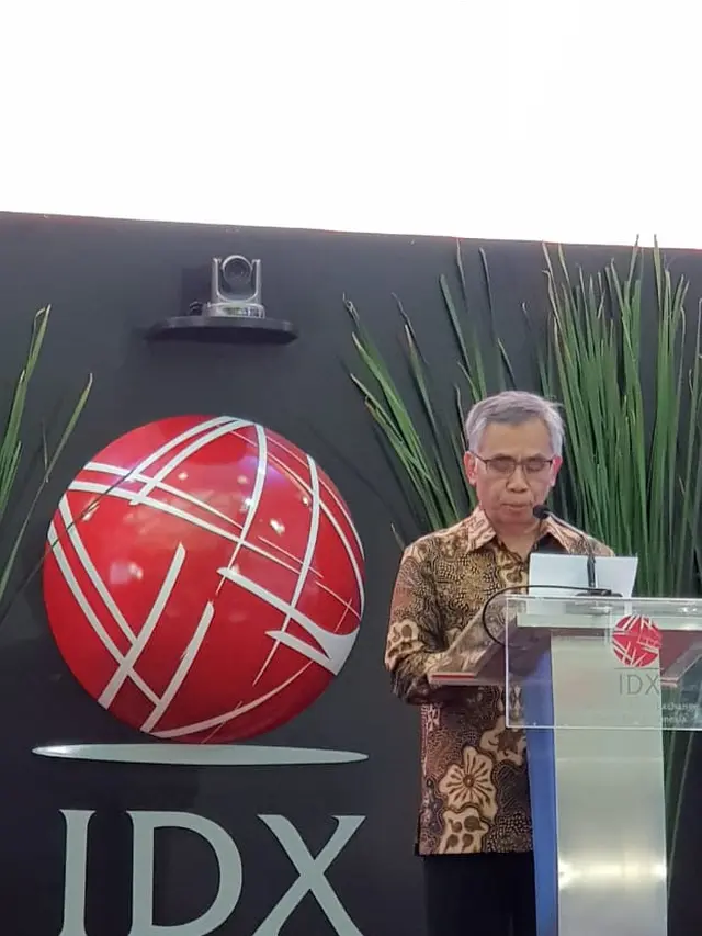 Ketua Komisioner OJK Wimboh Santoso saat Penutupan Pasar Saham di BEI, Jakarta. Dok OJK
