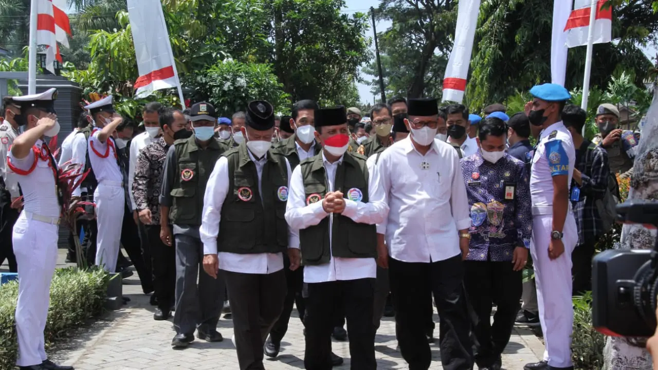 Kepala Badan Nasional Penanggulangan Terorisme (BNPT) Boy Rafli Amar memimpin pelaksanaan peluncuran Kawasan Terpadu Nusantara (KTN) di Turen, Malang, Jawa Timur pada Kamis, 24 Maret 2022.