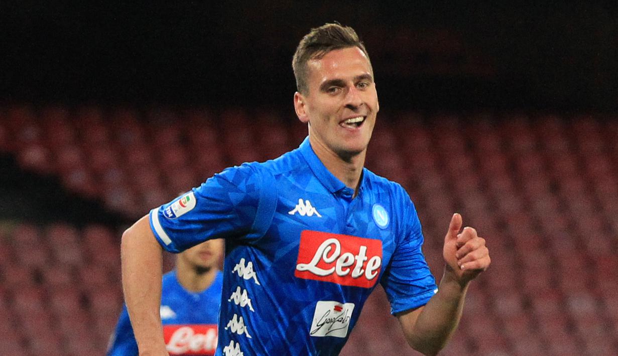 5. Arkadiusz Milik (Napoli) - 16 gol dan 1 assist (AFP/Carlo Hermann)