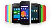 Alcatel membuat smartphone yang mampu menjalankan tiga sistem operasi dalam satu perangkat