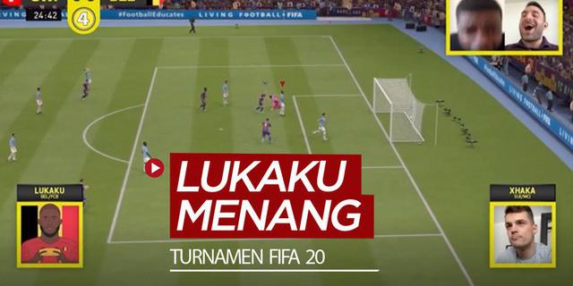 VIDEO: Romelu Lukaku Menang di Turnamen FIFA 20 Pakai Tim Barcelona