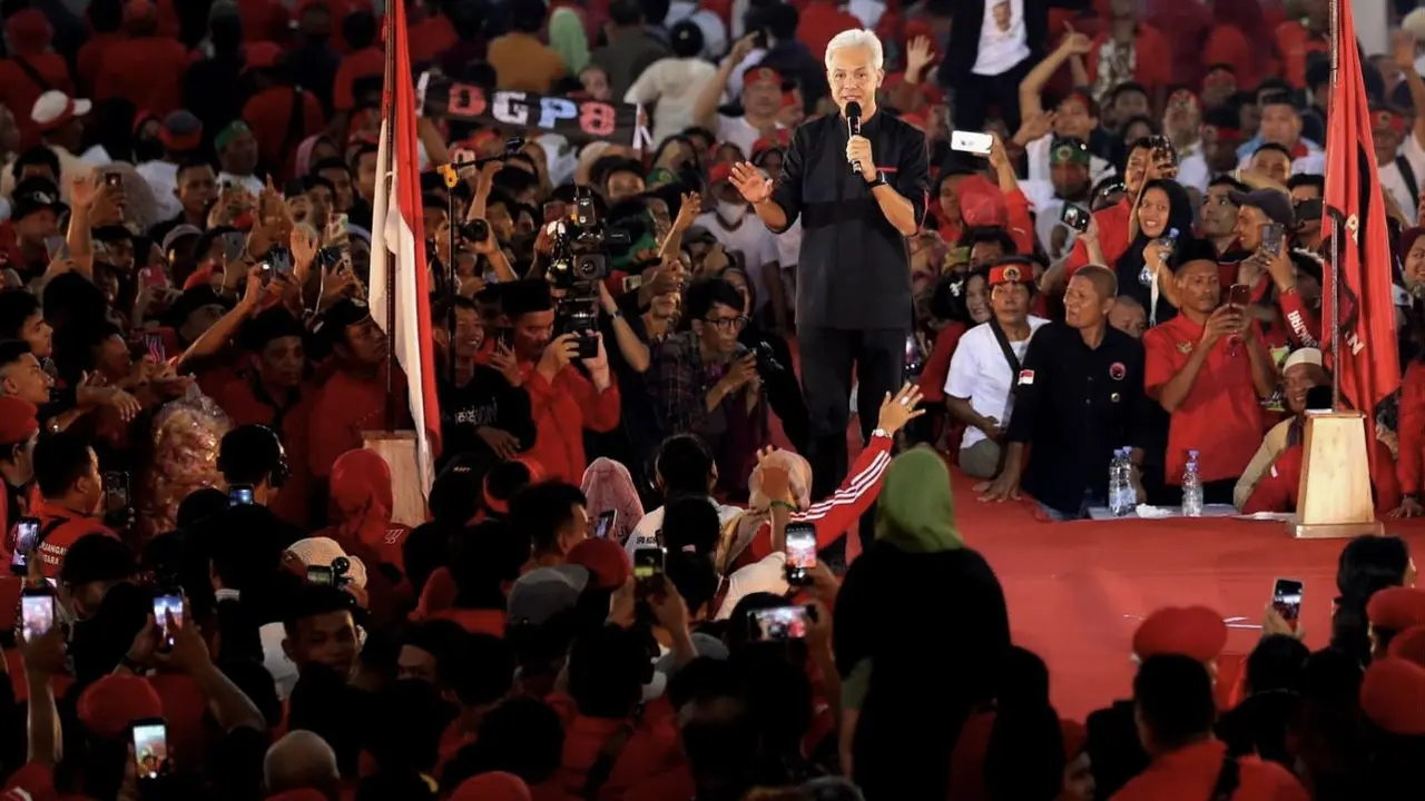 Bakal calon presiden Ganjar Pranowo di Sumatera Utara
