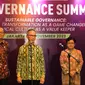 Ketua Dewan Komisioner Otoritas Jasa Keuangan (OJK), Mahendra Siregar dalam acara Risk and Governance Summit 2023, di Jakarta, Kamis (30/11/2023). (Tira/Liputan6.com)