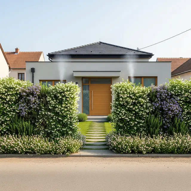 Desain Rumah Hijau dengan Pagar Tanaman Aman dari Ular