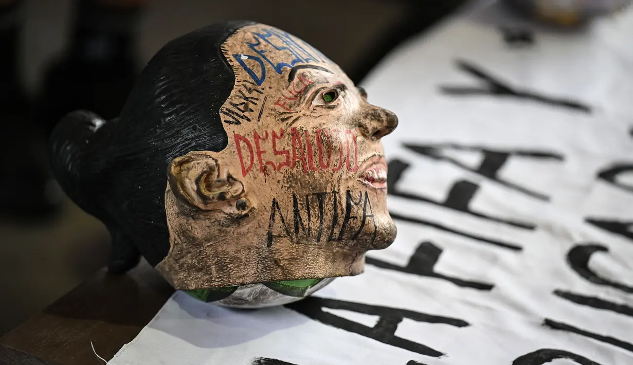 Stadion Azteca yang nantinya akan menjadi tempat upacara pembukaan Piala Dunia 2026 memberikan dampak pada kenaikan real estate di kota tersebut. (AFP/Yuri Cortez)