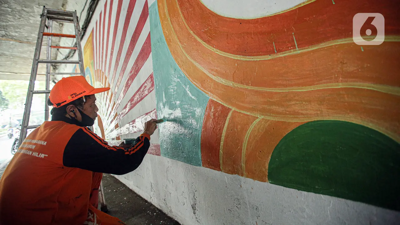 Pembuatan Mural Kolong Semanggi