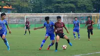 PSM U-19 mengalahkan Persiba Balikpapan U-19 3-0 di Stadion Andi Mattalatta Mattoangin, Makassar, Rabu (4/10/2017). (Bola.com/Abdi Satria)