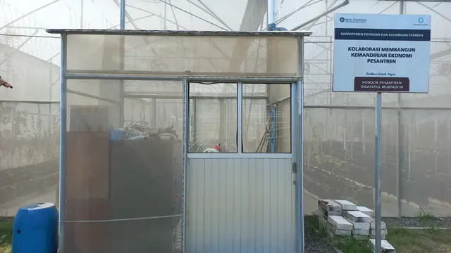 Greenhouse milik Pesantren Assalafiyyah 2 Mlangi Sleman