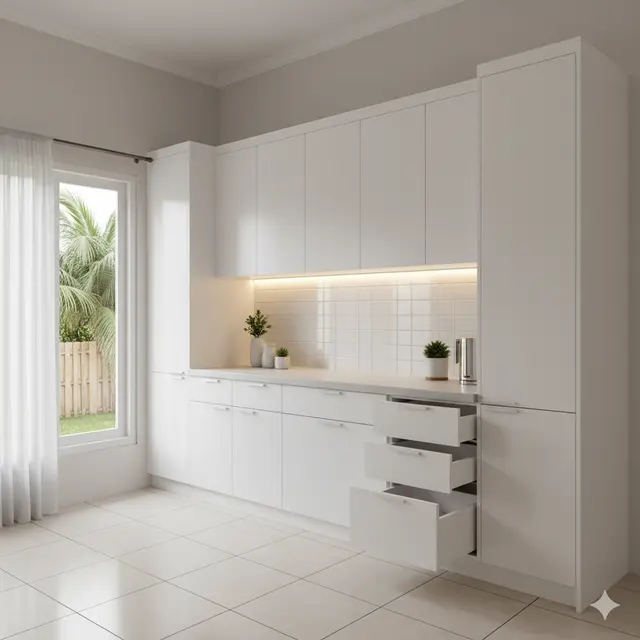 8 Model Bufet Dapur Minimalis yang Fungsional, Modern dan Hemat Ruang untuk Rumah Kecil