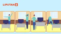 Infografis 8 Gerakan Bikin Rileks Tubuh Saat WFH atau WFO di Masa Pandemi Covid-19