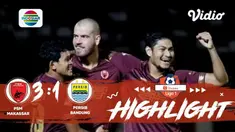 Laga lanjutan Shopee Liga 1, PSM Makassar VS Persib Bandung berakhir dengan skor 3-1 #shopeeliga1 #PSM Makassar #Persib Bandung
