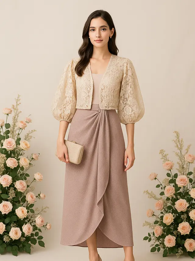 Model Cardigan Brokat Buat Layering Kondangan Outdoor