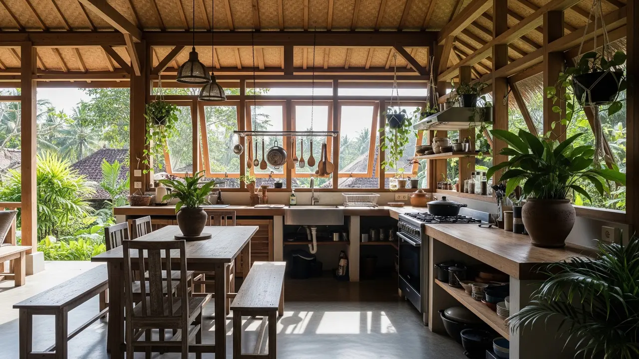 Inspirasi Dapur Terbuka untuk Slow Living di Kampung