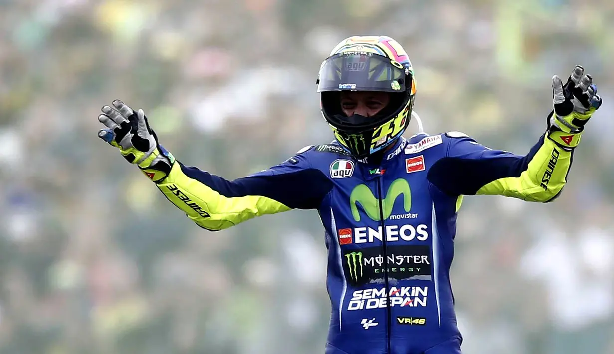 3. Valentino Rossi (Movistar Yamaha) - 108 Poin. (EPA/Vincent Jannink) 