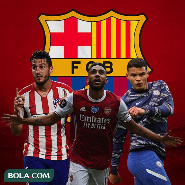 Barcelona - Koke, Pierre-Emerick Aubameyang, Thiago Silva